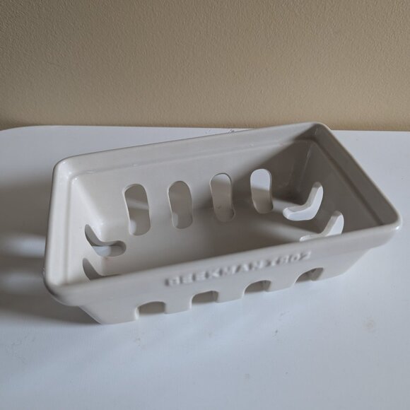 BEEKMAN 1802 CERAMIC FRUIT BASKET CADDY BOX - Picture 2 of 3